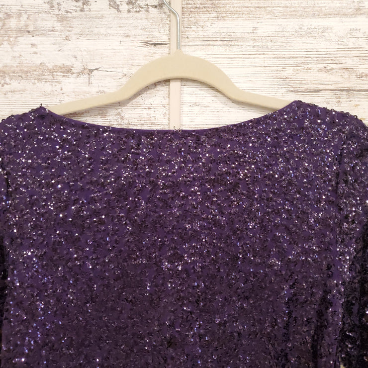PURPLE SPARKLY TOP