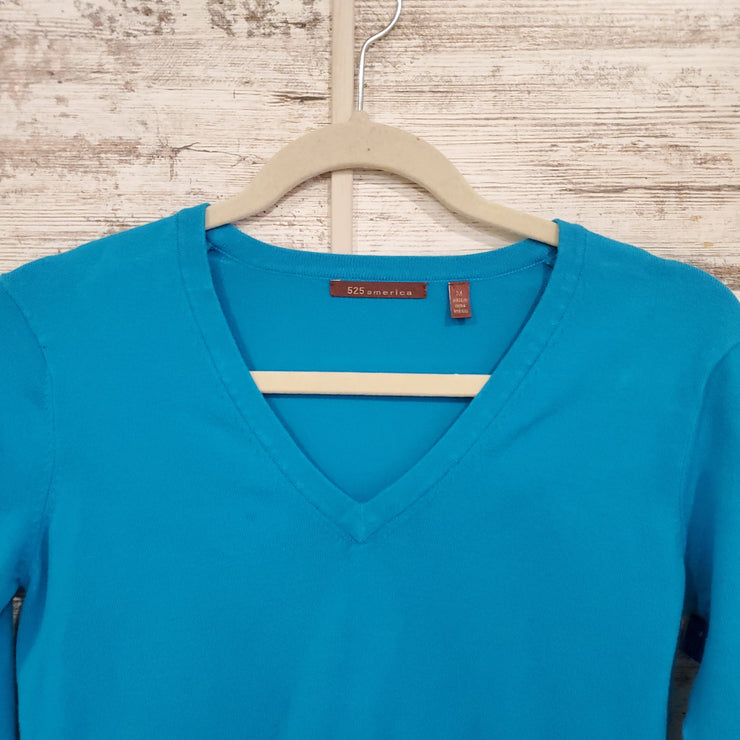 BLUE LONG SLEEVE TOP $108