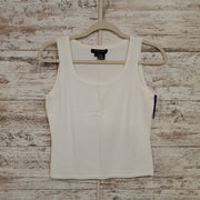 WHITE SLEEVELESS TOP