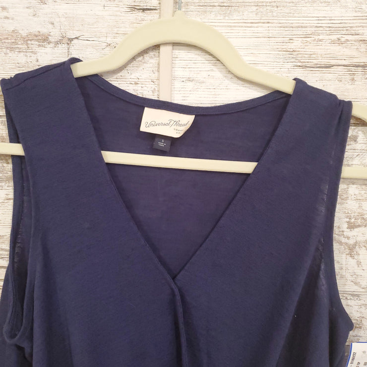 NAVY SLEEVELLESS TOP