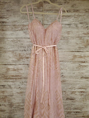 PINK SPARKLY LONG DRESS