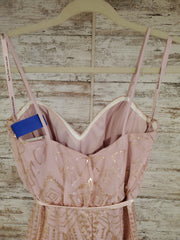 PINK SPARKLY LONG DRESS