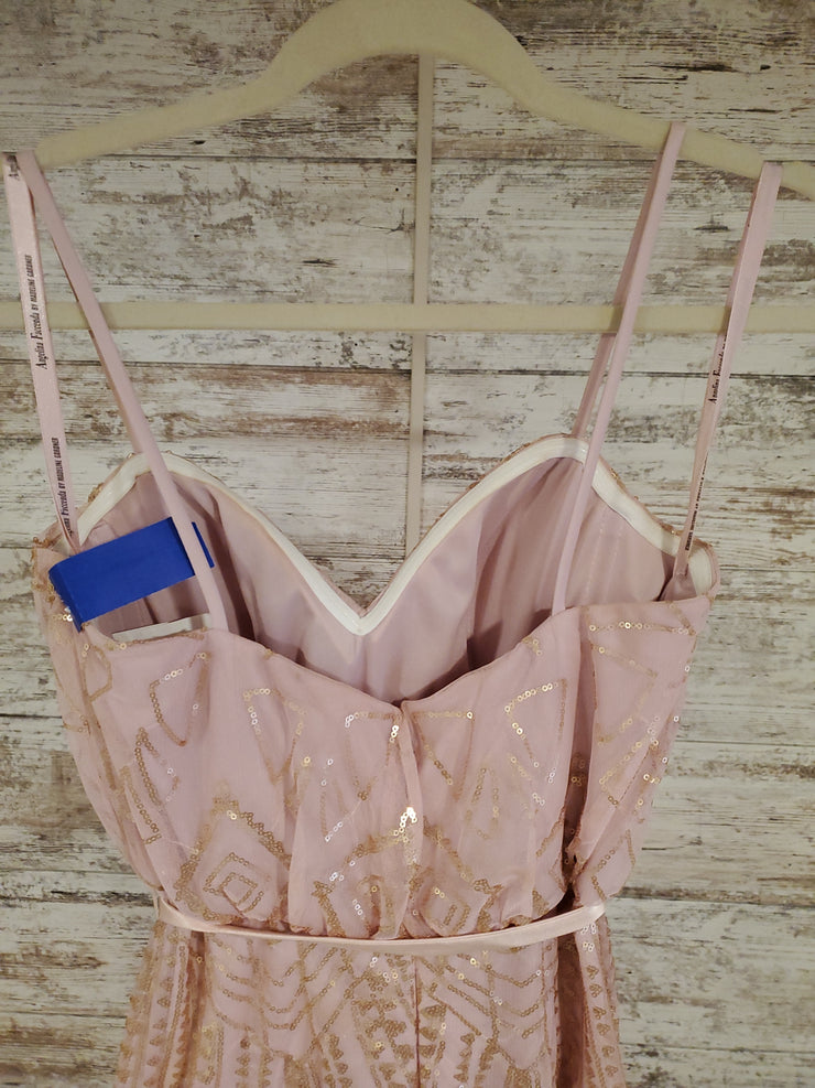 PINK SPARKLY LONG DRESS