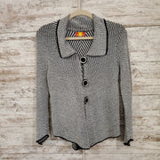 GRAY/BLACK CARDIGAN