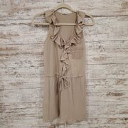 TAN 100% COTTON SHORT DRESS