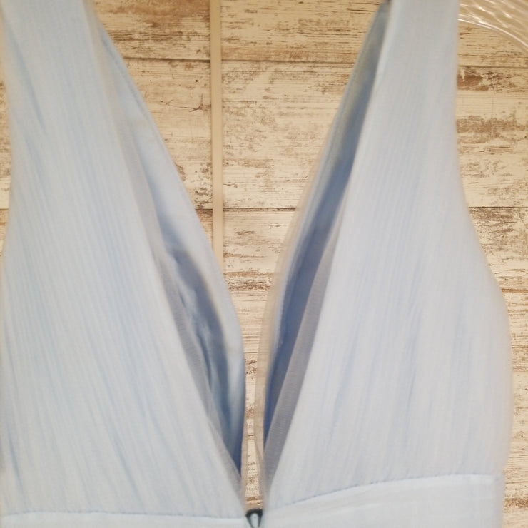 BLUE A LINE GOWN (NEW)