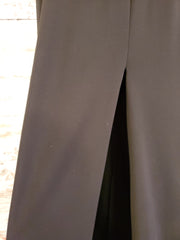 BLACK/GRAY LONG EVENING GOWN