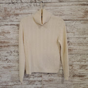 IVORY MERINO WOOL/CASHMERE TOP