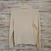 IVORY MERINO WOOL/CASHMERE TOP