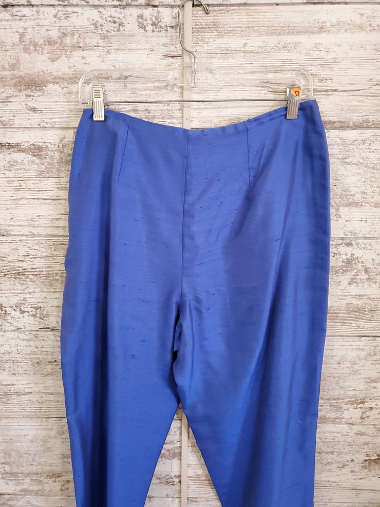 ROYAL BLUE 100% SILK PANT $498