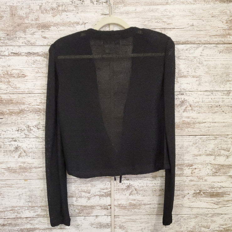 BLACK OPEN CARDIGAN $498