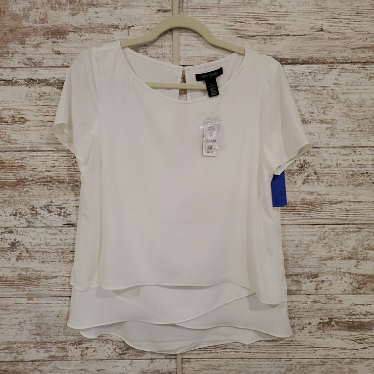 WHITE SHORT SLEEVE TOP $88