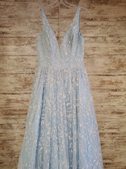 BLUE/WHITE PRINCESS A LINE GOW