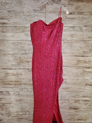 PINK SPARKLY LONG DRESS