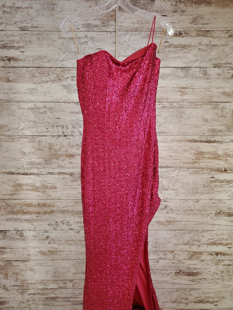 PINK SPARKLY LONG DRESS