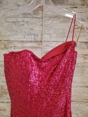 PINK SPARKLY LONG DRESS