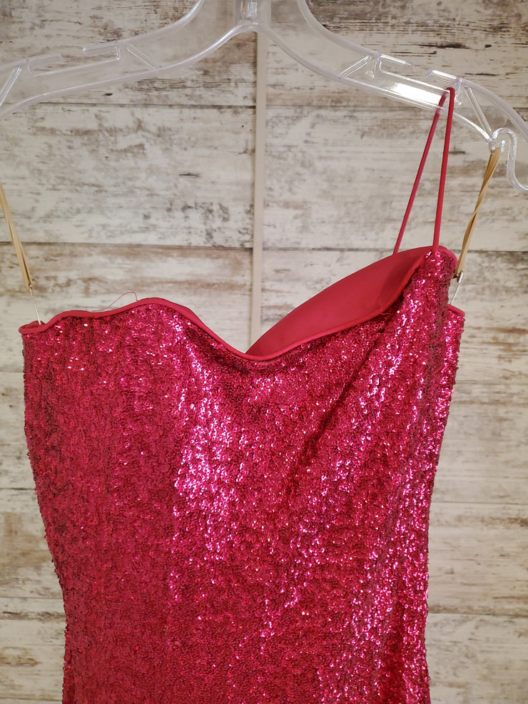 PINK SPARKLY LONG DRESS