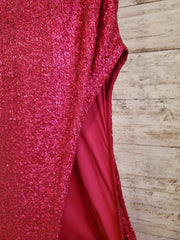 PINK SPARKLY LONG DRESS