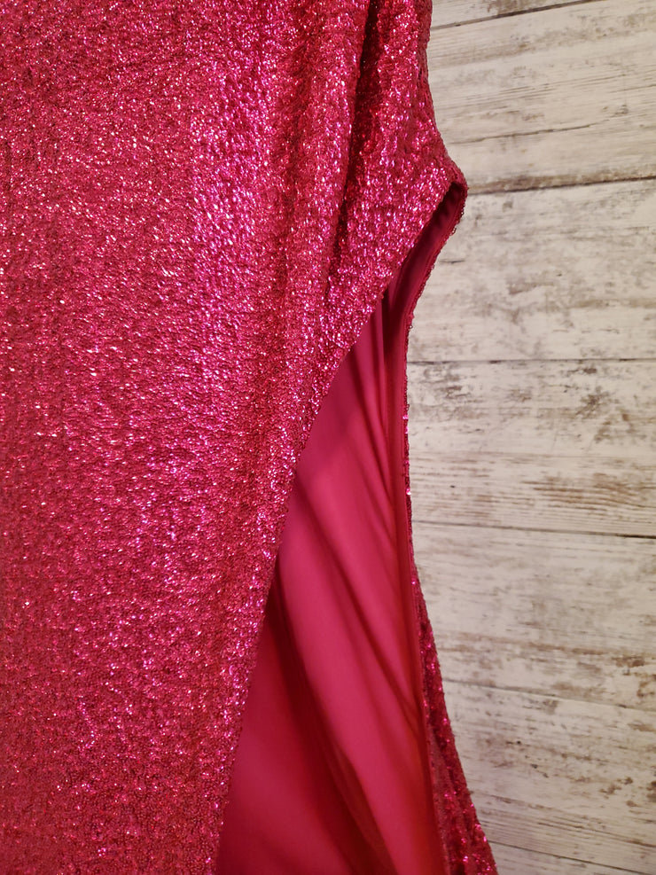PINK SPARKLY LONG DRESS