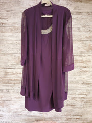 PURPLE 2 PC. SHORT DRESS SET