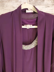 PURPLE 2 PC. SHORT DRESS SET