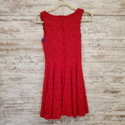 RED LACE SHORT DRESS