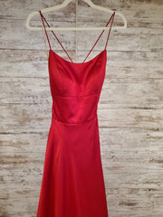RED A LINE GOWN
