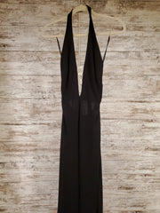 BLACK LONG EVENING GOWN