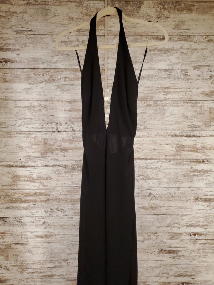 BLACK LONG EVENING GOWN