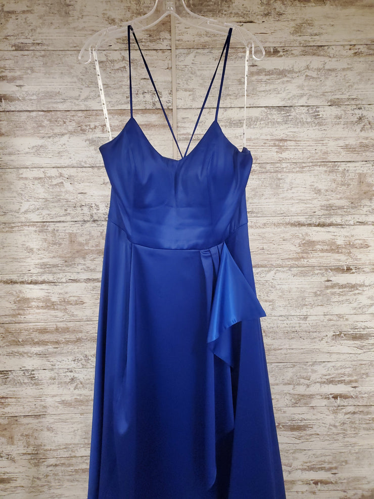 ROYAL BLUE LONG EVENING GOWN