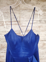 ROYAL BLUE LONG EVENING GOWN