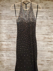 BLACK LONG EVENING GOWN
