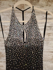 BLACK LONG EVENING GOWN