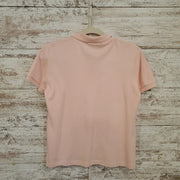 PINK POLO SHORT SLEEVE TOP