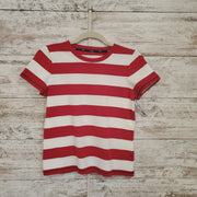 RED/WHITE SHORT SLEEVE TOP