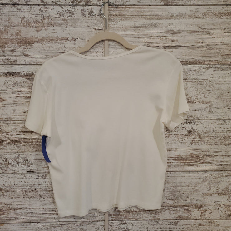 IVORY SHORT SLEEVE TOP