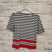 BLACK/RED/BLACK SHORT SLEEVE