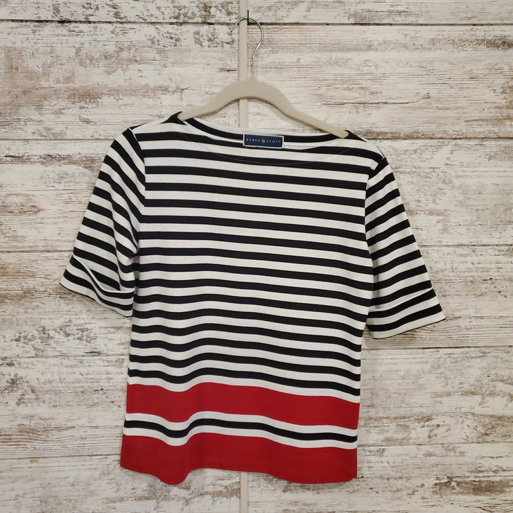 BLACK/RED/BLACK SHORT SLEEVE