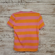 PINK/ORANGE STRIPED POLO
