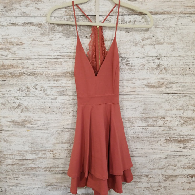RUST COLORED SHORT DRESS