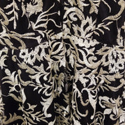BLACK/IVORY FLORAL SHORT DRESS