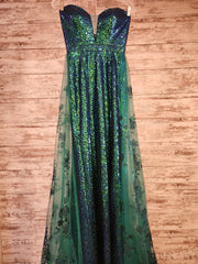 GREEN A LINE GOWN (NEW)