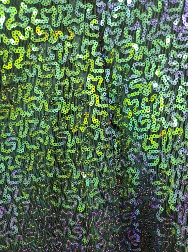 GREEN A LINE GOWN (NEW)