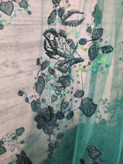 GREEN A LINE GOWN (NEW)