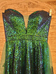 GREEN A LINE GOWN (NEW)