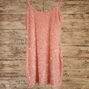 PINK SEQUIN SHORT DRESS