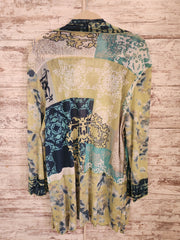 BLUE/GREEN OPEN CARDIGAN (NEW)