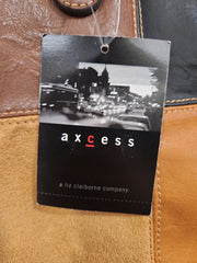 BROWN PATCHWORK TOTE (NEW) $55