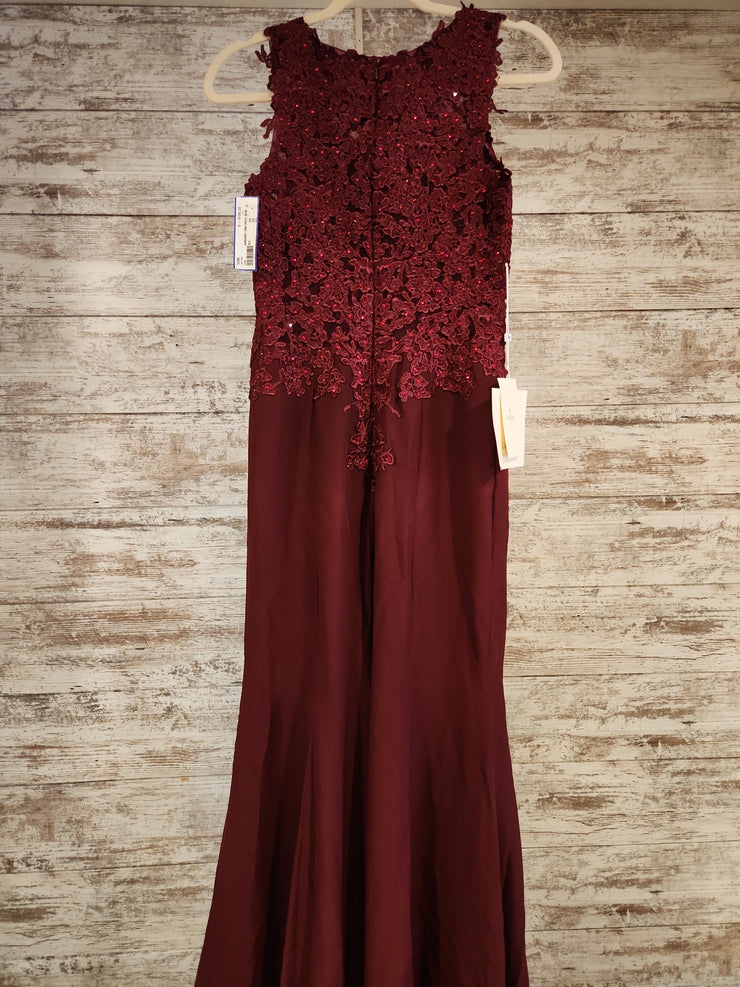 BURGUNDY LONG DRESS (NEW)