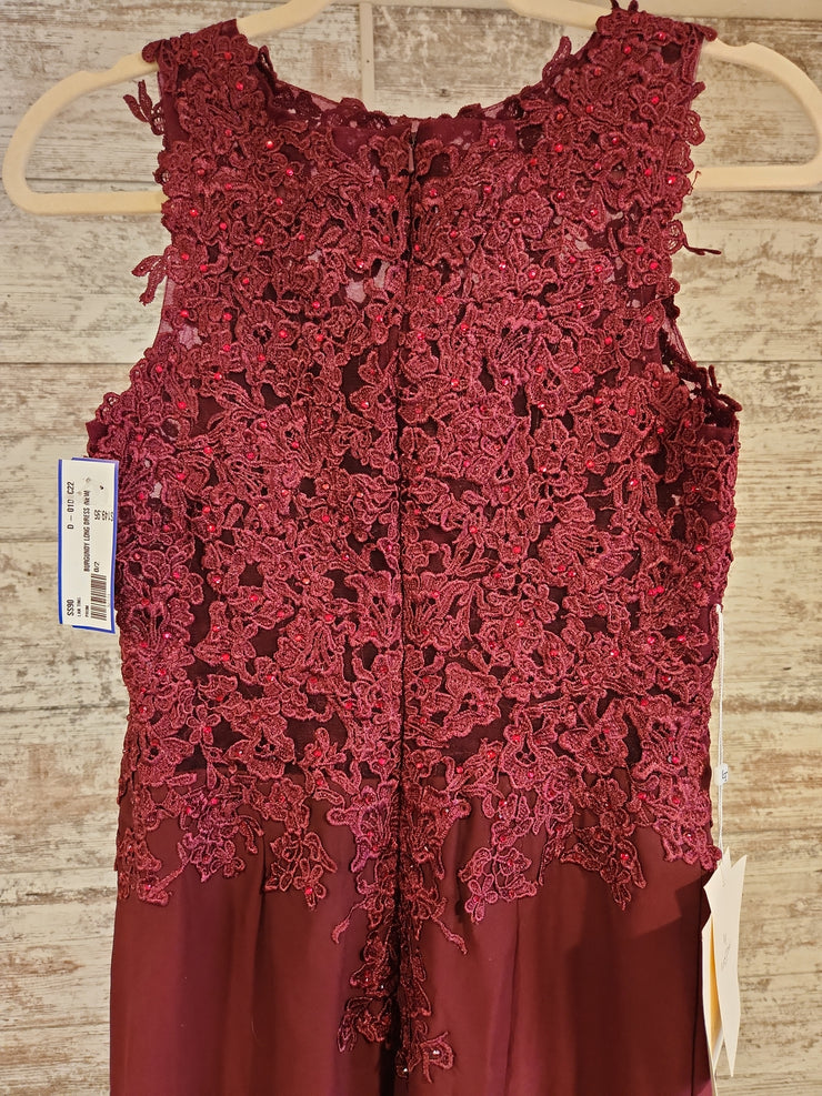 BURGUNDY LONG DRESS (NEW)